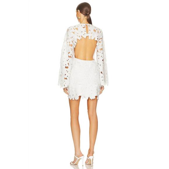 NEW ROCOCO SAND celia short dress in pearl white - Picture 3 of 6